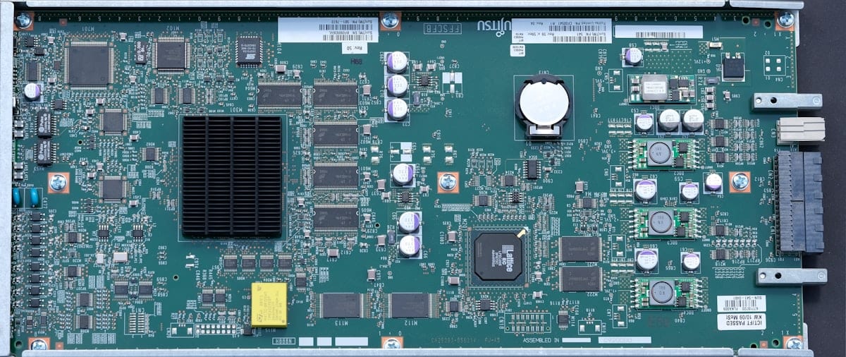 Close-up of a computer motherboard